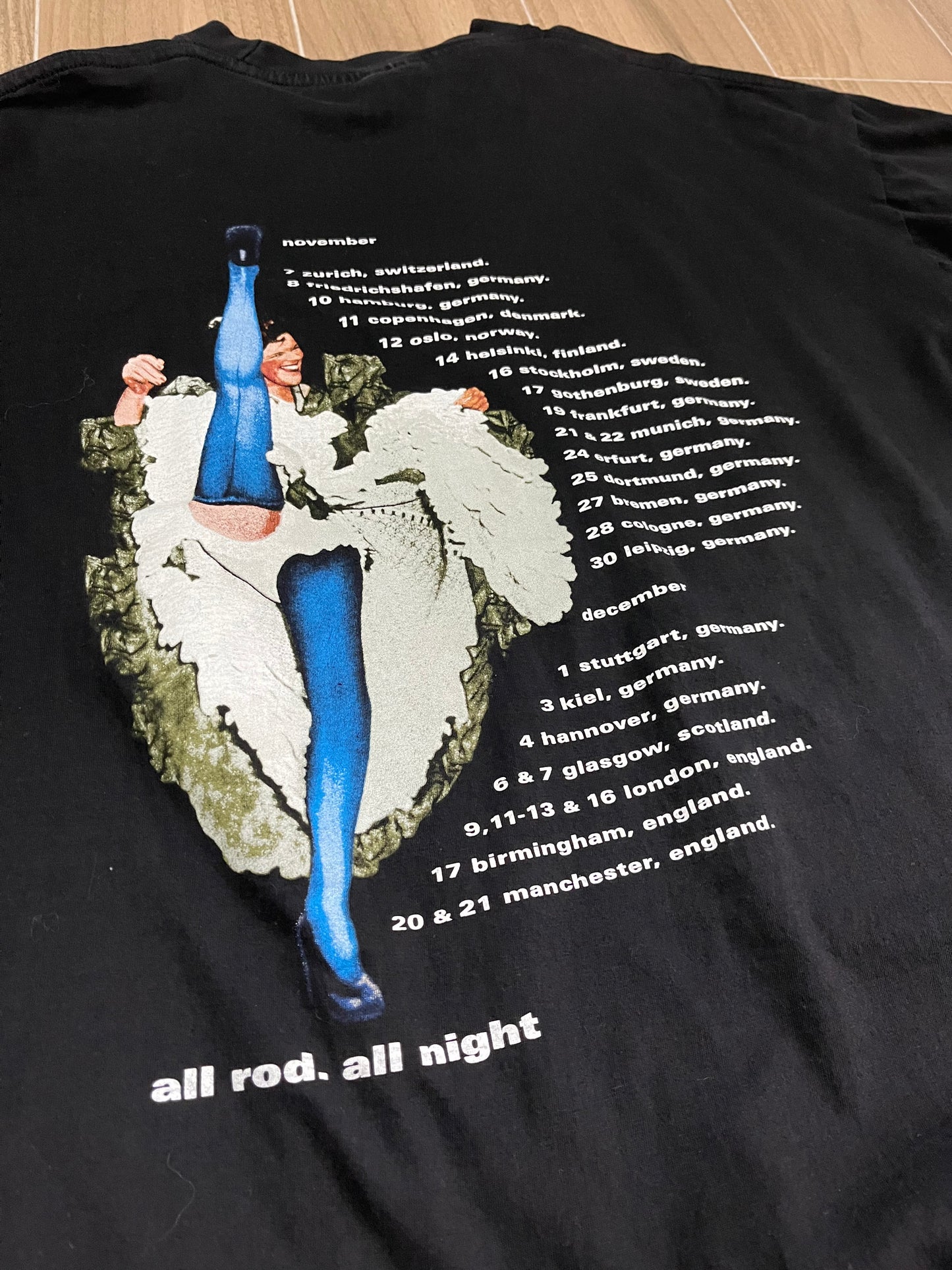 Rod Stewart 1998 Europe Tour Vintage T-Shirt