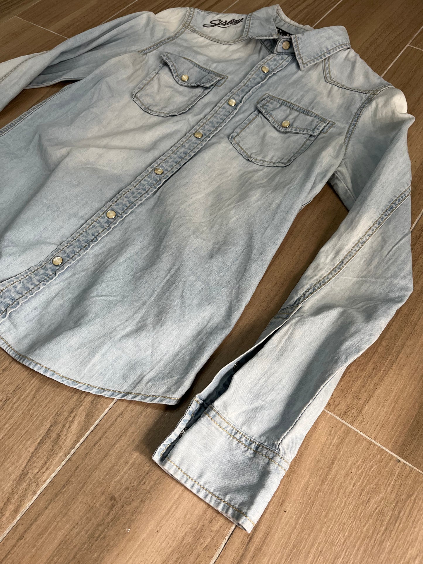 Sisley Y2K Denim Hemd