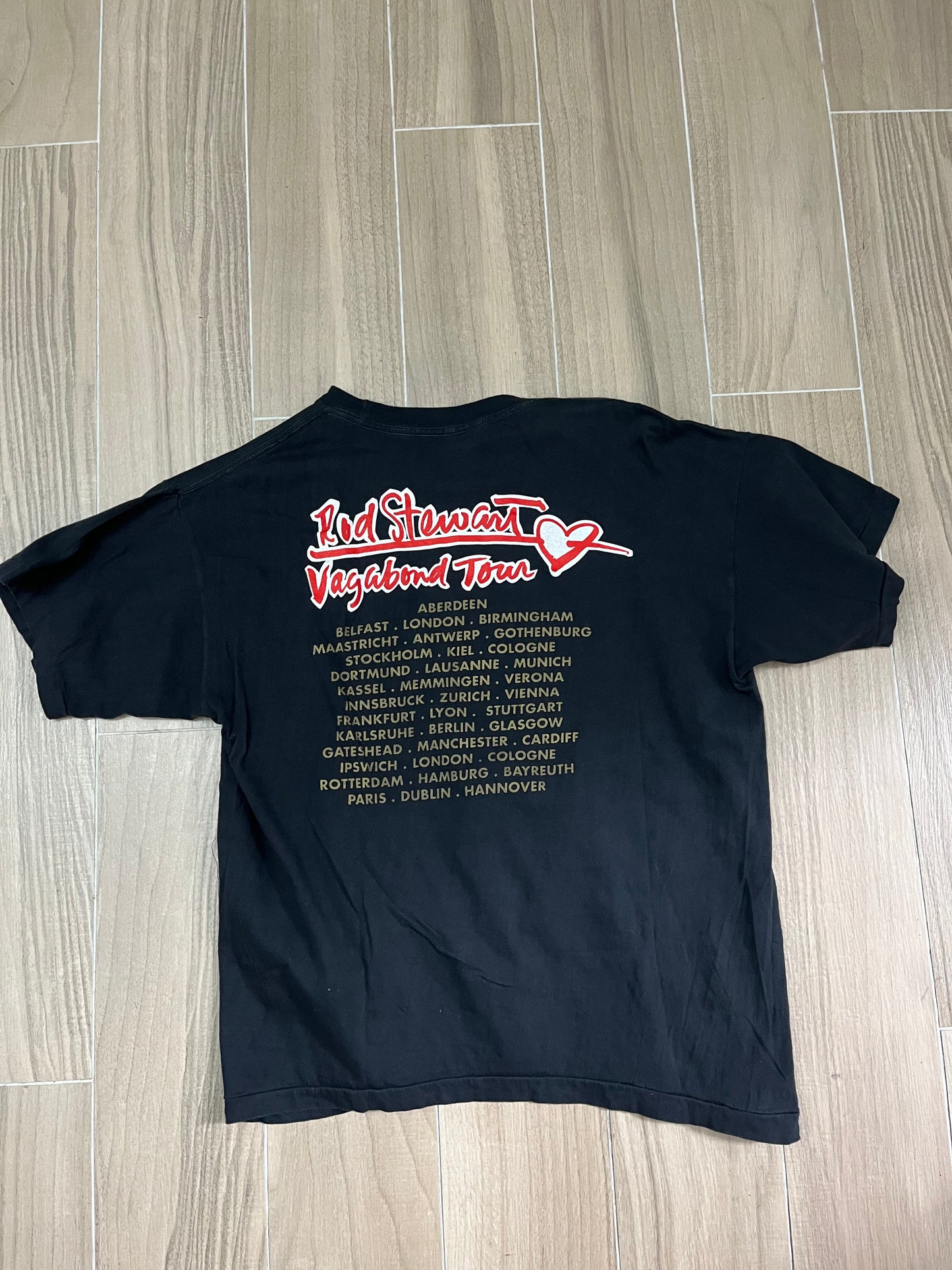 Rod Steward 1991 Vagabond Tour Vintage T-Shirt