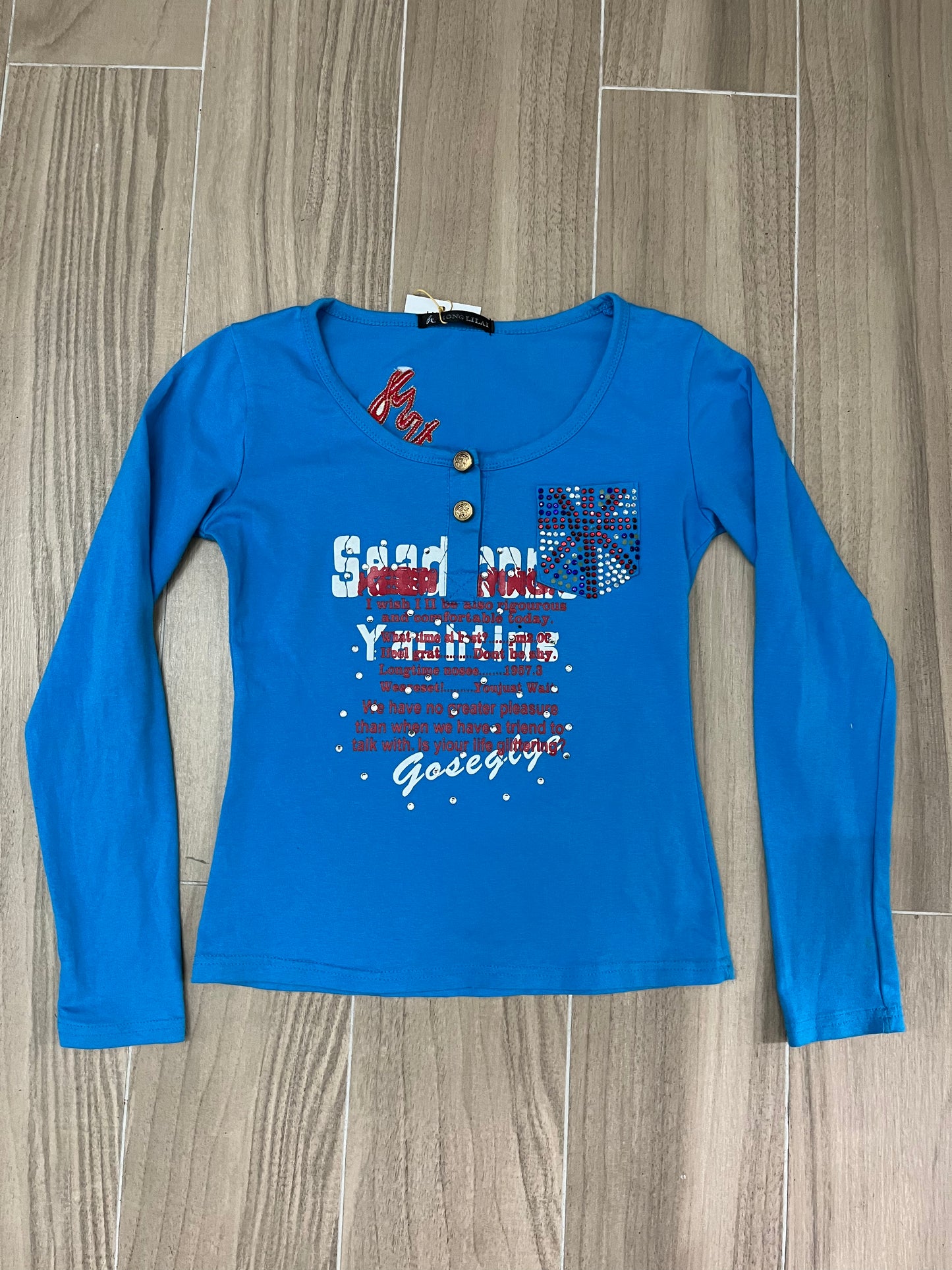 Y2K Glitter Top