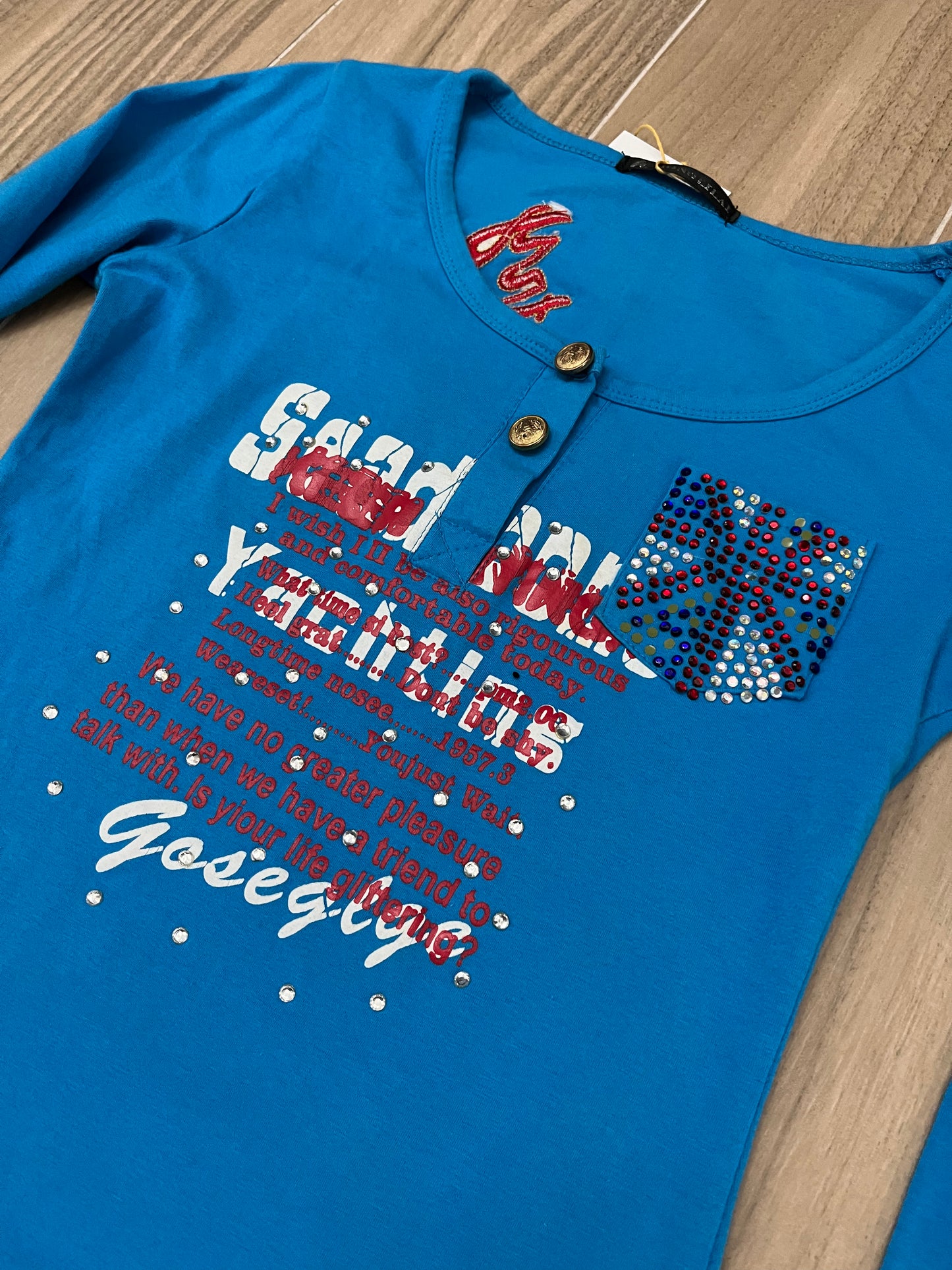 Y2K Glitter Top