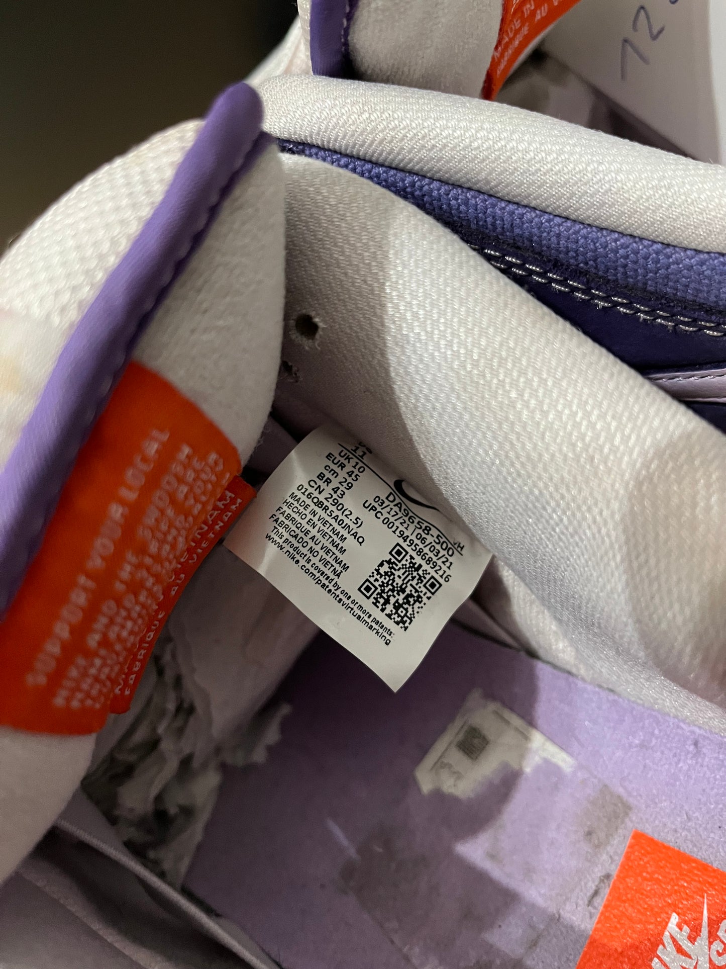 Nike SB Dunk Low Orange Label „unbleached pack“ Lilac