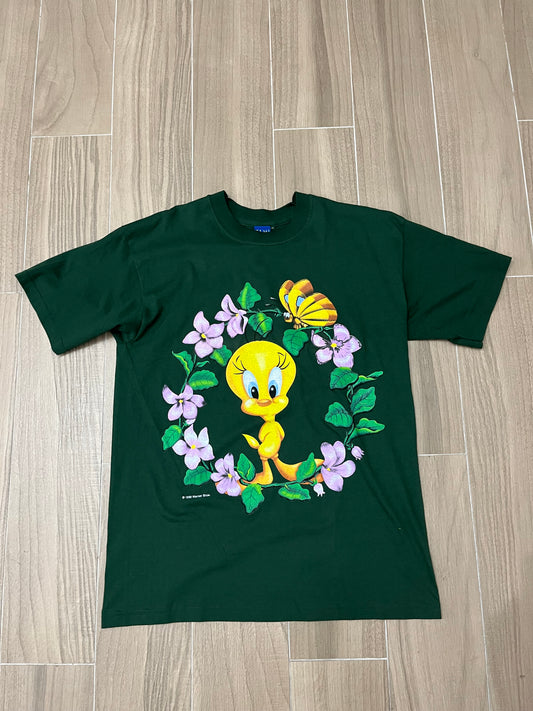 1999 Looney Tunes Tweetie Flower Vintage T-Shirt
