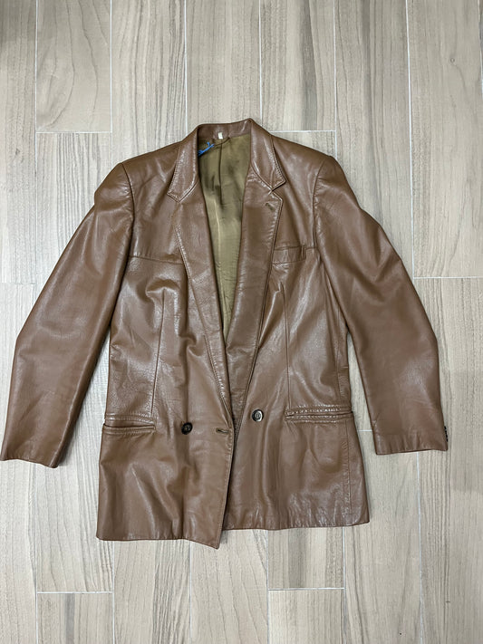 Vintage Leder Mantel