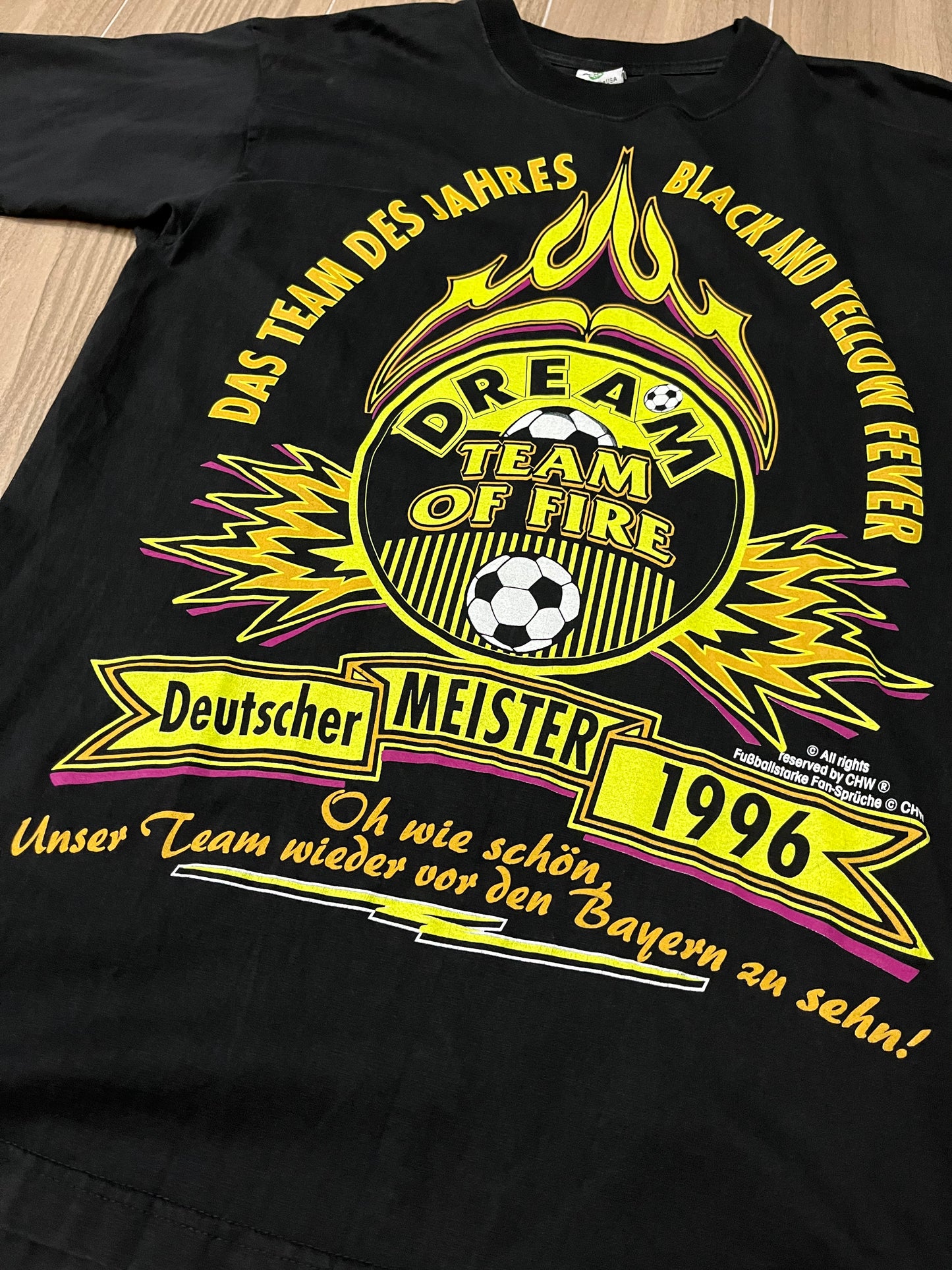BVB 1996/97 Dortmund Deutscher Meister Vintage Fan T-Shirt