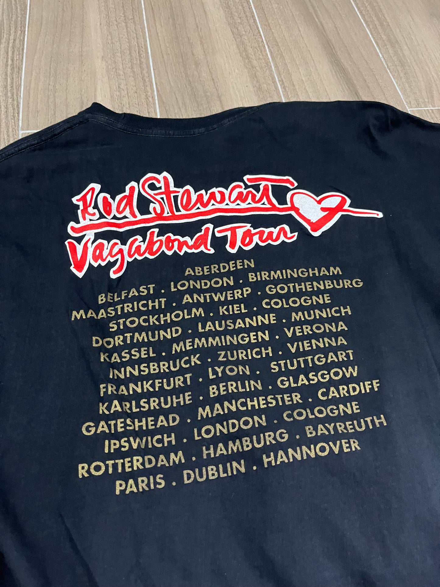 Rod Steward 1991 Vagabond Tour Vintage T-Shirt