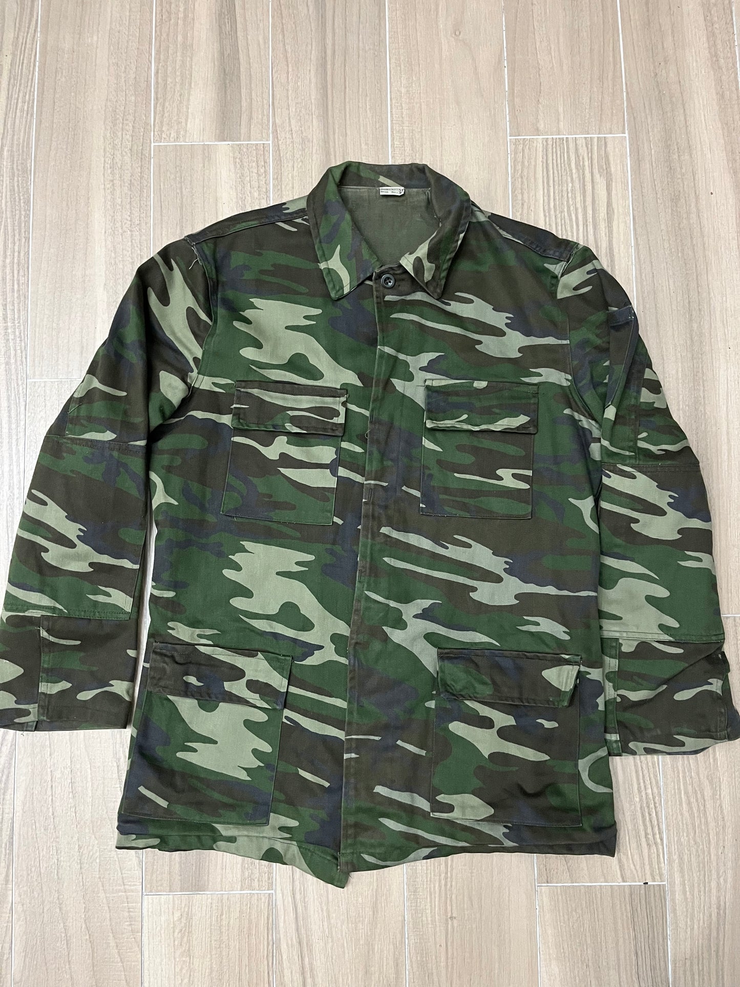 Camouflage Army Denim Jacke