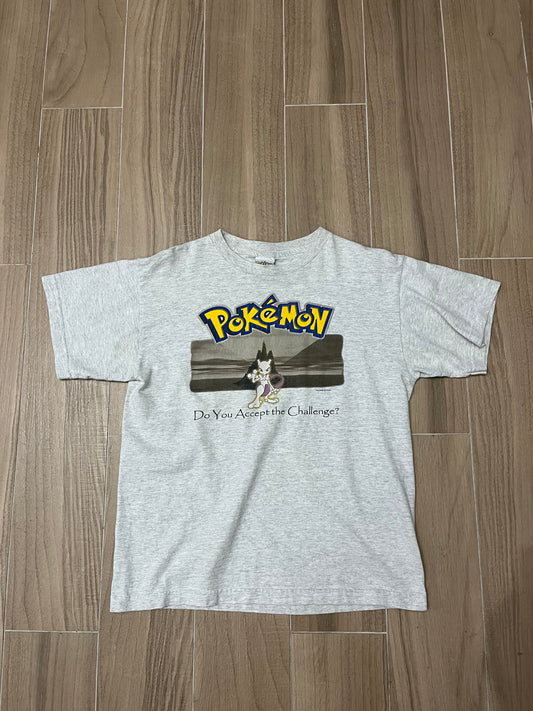 1999 Pokémon Mewtwo „Do You Accept The Challenge“ Nintendo Vintage T-Shirt