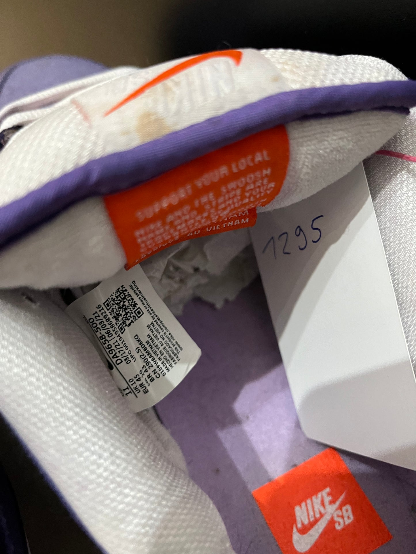 Nike SB Dunk Low Orange Label „unbleached pack“ Lilac