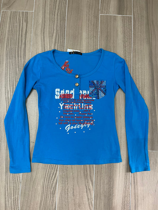 Y2K Glitter Top